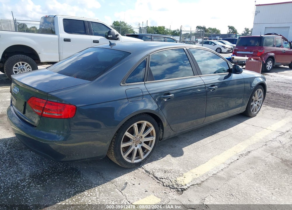 2011 AUDI A4 VIN: WAUAFAFL9BN033043