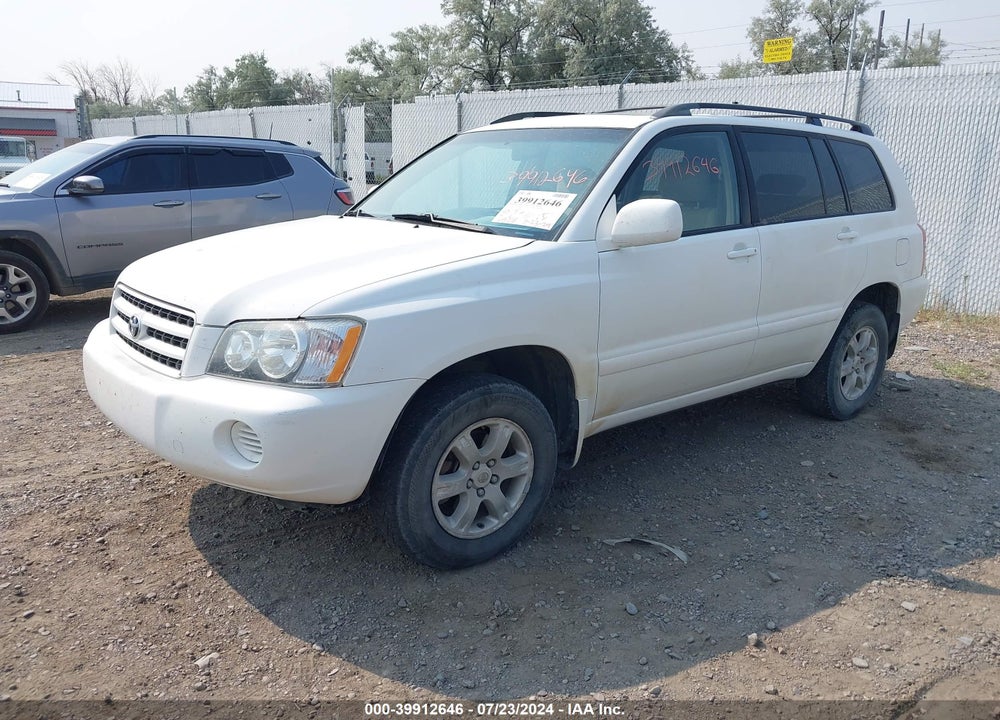 2001 TOYOTA HIGHLANDER V6 VIN: JTEHF21A310028294