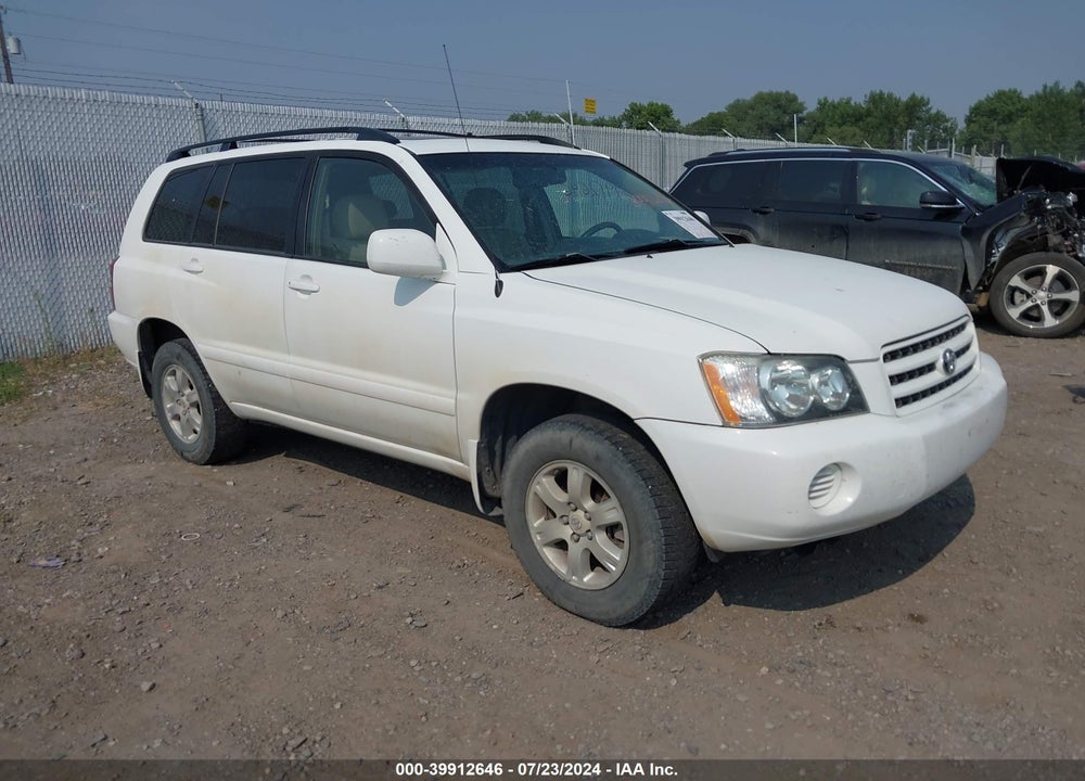 2001 TOYOTA HIGHLANDER V6 VIN: JTEHF21A310028294
