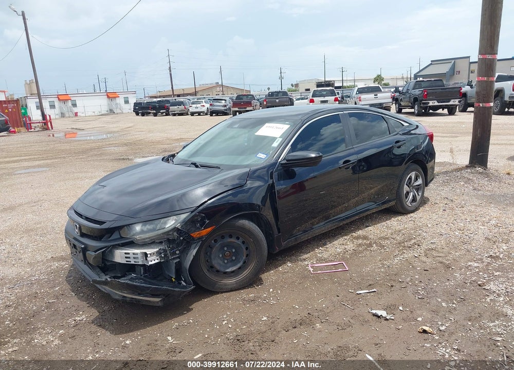 2019 HONDA CIVIC LX VIN: 19XFC2F60KE006576