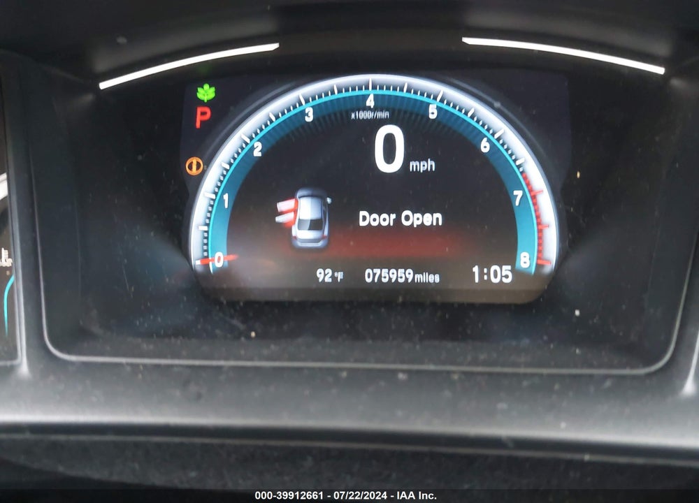 2019 HONDA CIVIC LX VIN: 19XFC2F60KE006576