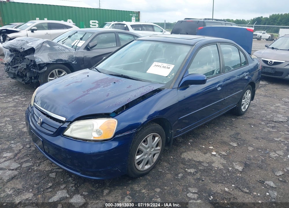 2003 HONDA CIVIC VIN: 1HGES267X3L029039