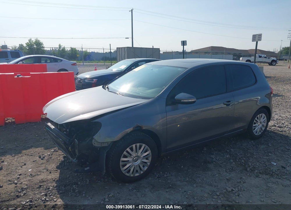 2010 VOLKSWAGEN GOLF 2-DOOR VIN: WVWAA7AJ7AW294495