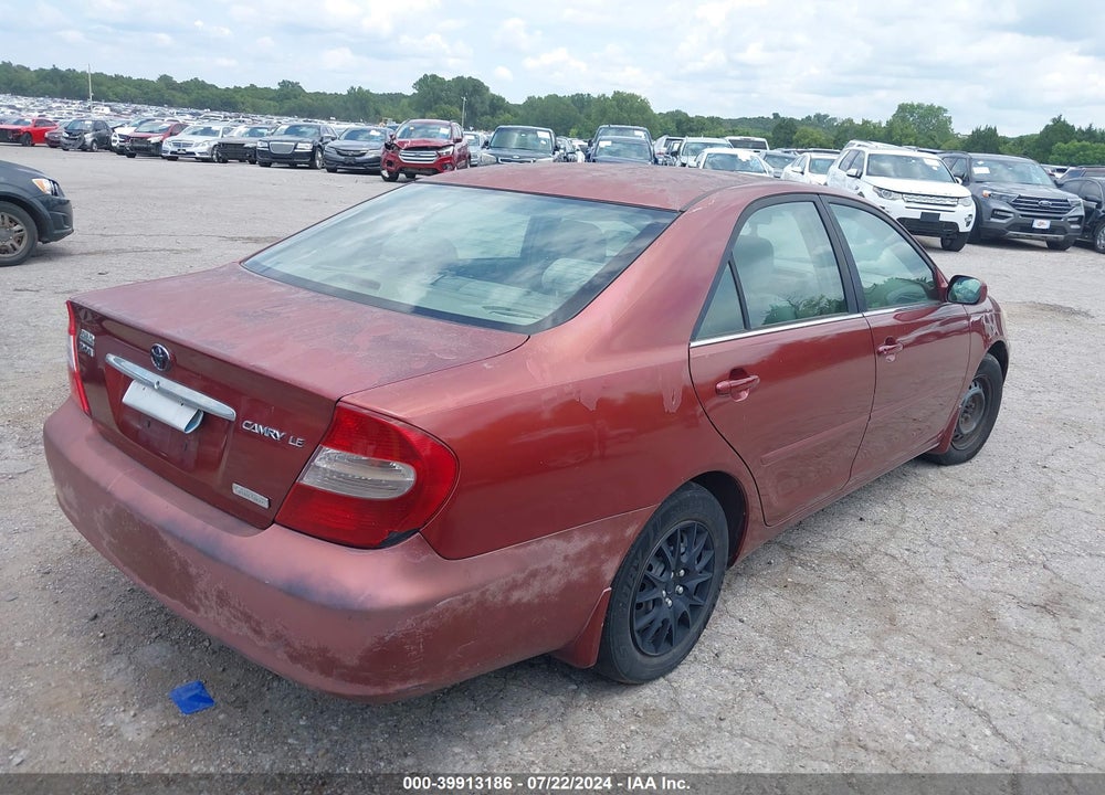 2004 TOYOTA CAMRY LE VIN: 4T1BE32K04U376038