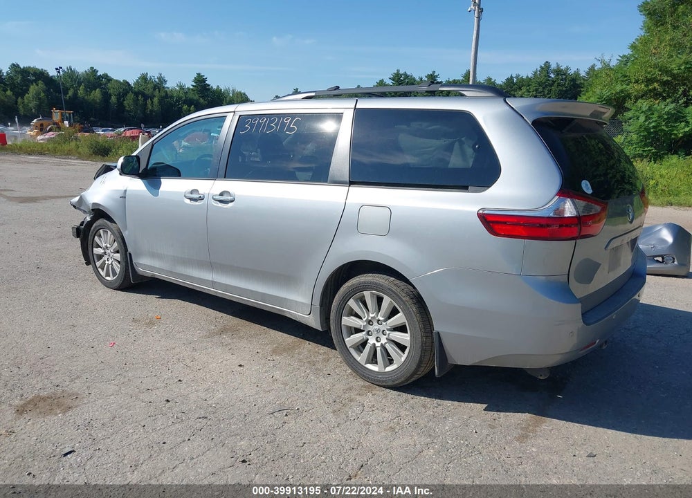 2017 TOYOTA SIENNA XLE 7 PASSENGER VIN: 5TDDZ3DC2HS159219