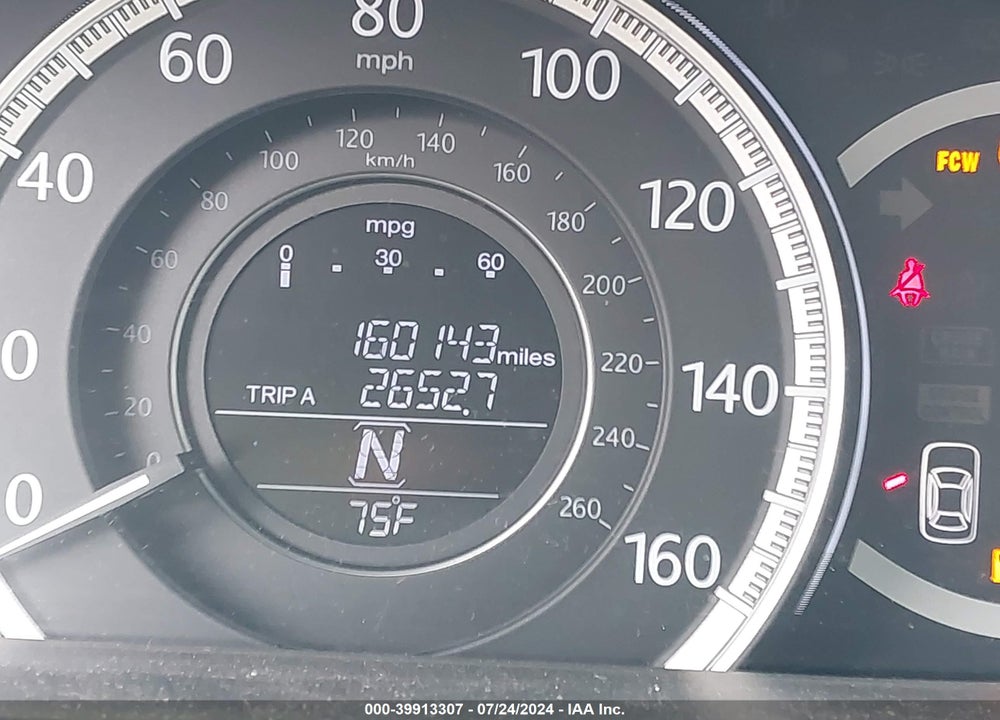 2013 HONDA ACCORD EX-L VIN: 1HGCR2F86DA109012