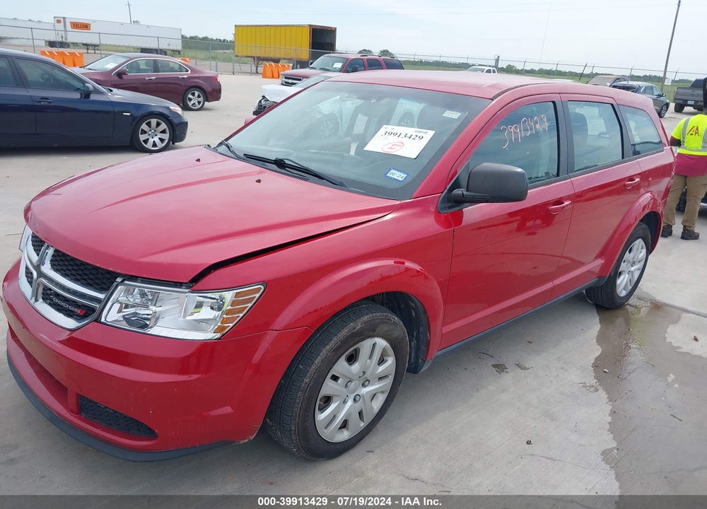2014 DODGE JOURNEY AMERICAN VALUE PKG VIN: 3C4PDCAB8ET303588