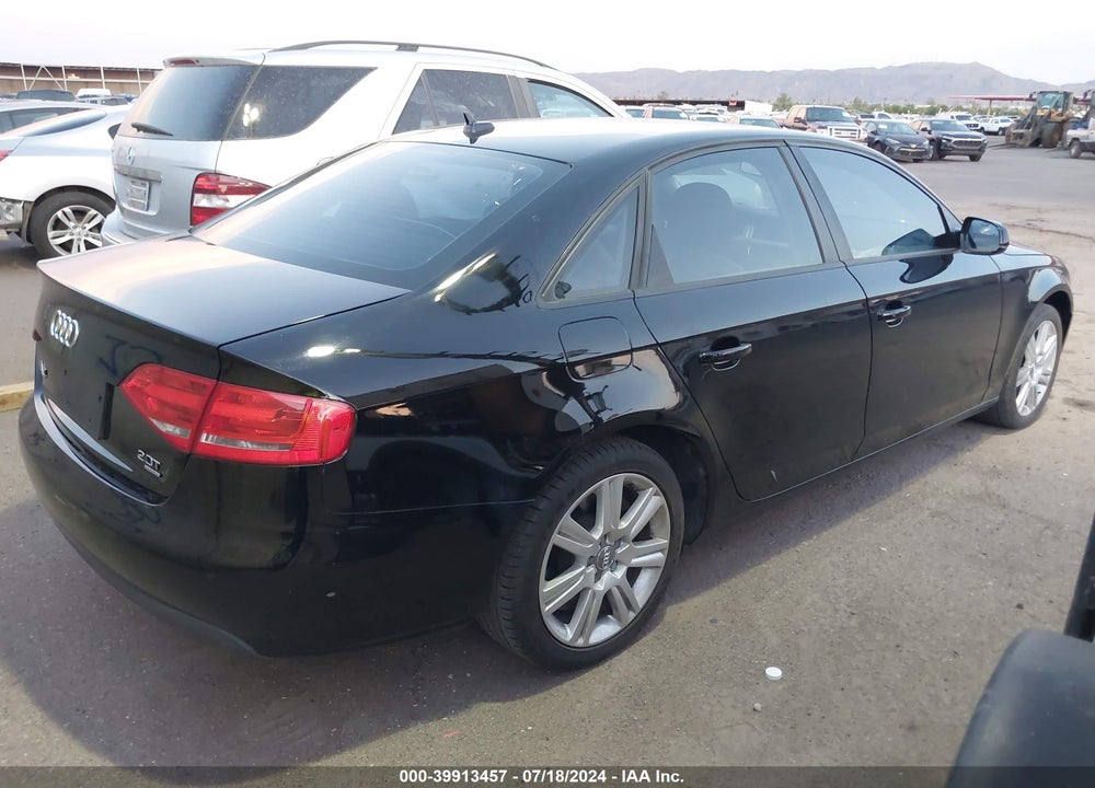 2012 AUDI A4 2.0T PREMIUM VIN: WAUBFAFL6CN008462