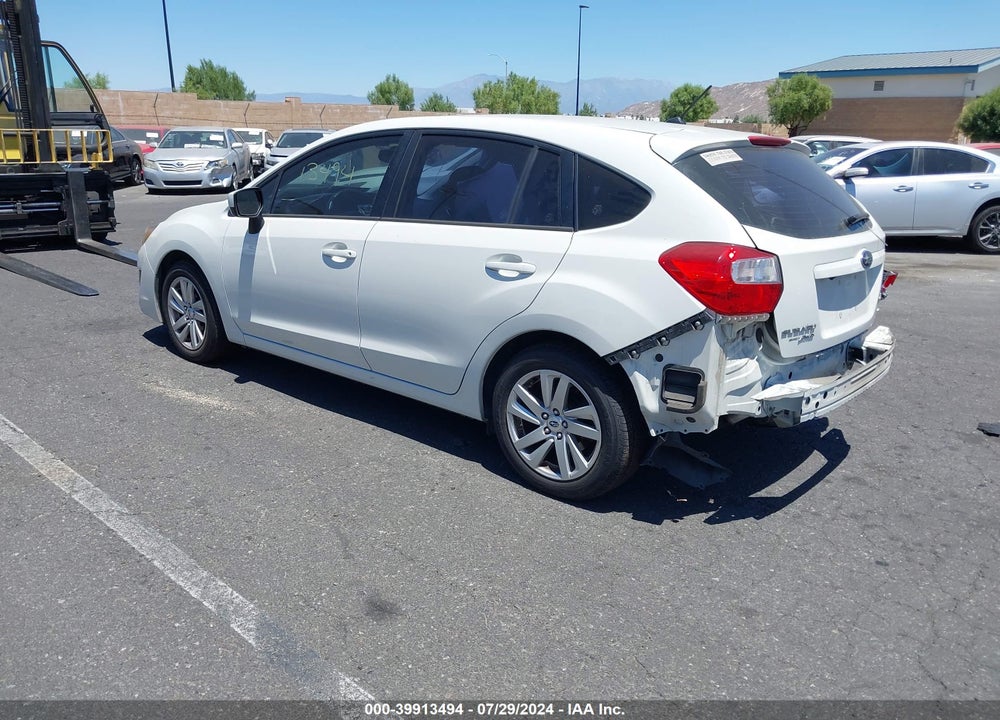 2015 SUBARU IMPREZA 2.0I PREMIUM VIN: JF1GPAC63FH206929