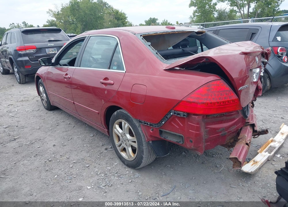 2007 HONDA ACCORD 2.4 EX VIN: 1HGCM56857A005485