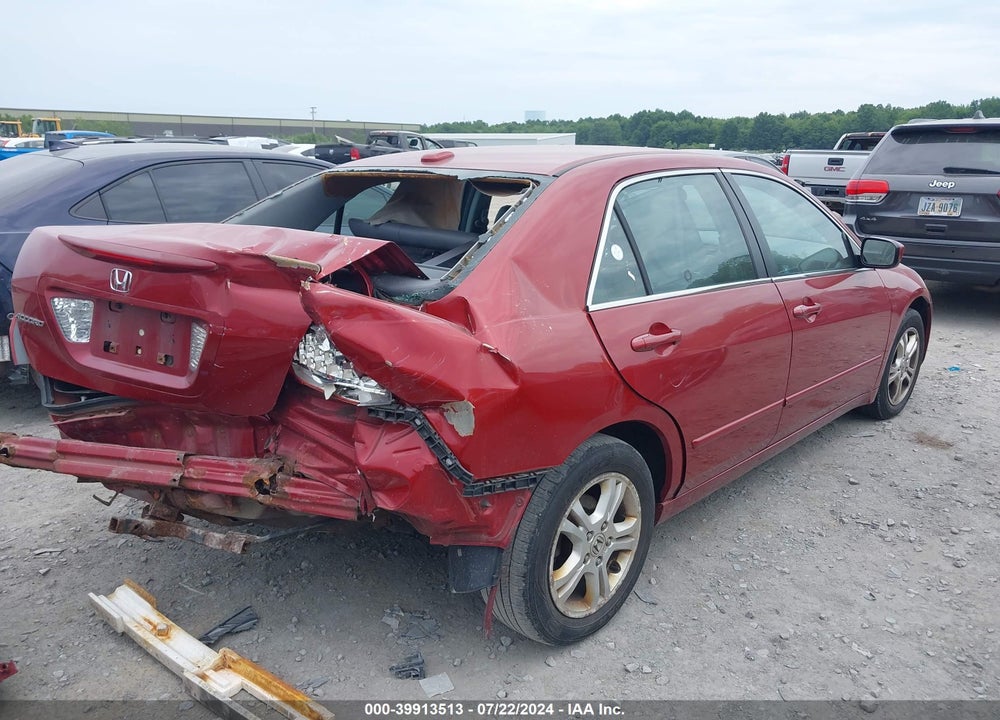 2007 HONDA ACCORD 2.4 EX VIN: 1HGCM56857A005485