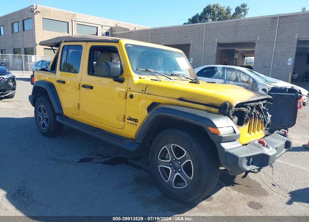 2020 JEEP WRANGLER UNLIMITED BLACK AND TAN 4X4 VIN: 1C4HJXDN5LW223408