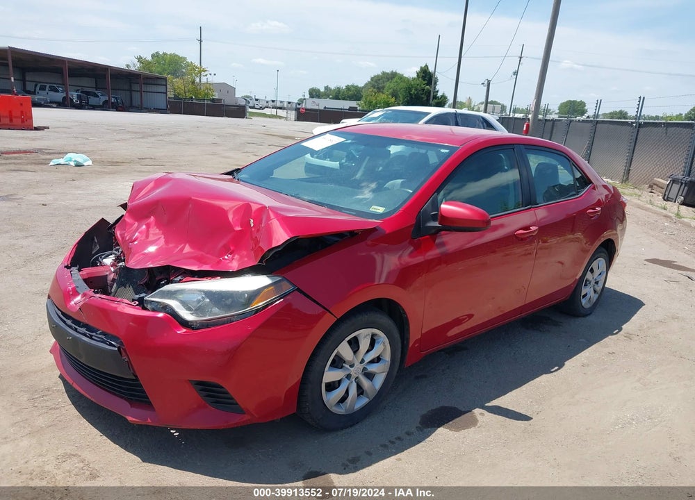 2014 TOYOTA COROLLA LE VIN: 2T1BURHE4EC028687