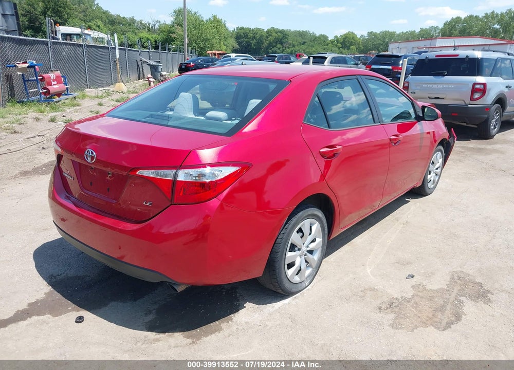 2014 TOYOTA COROLLA LE VIN: 2T1BURHE4EC028687