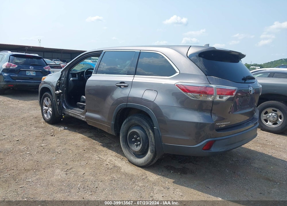 2016 TOYOTA HIGHLANDER LE PLUS V6 VIN: 5TDZKRFH1GS177036