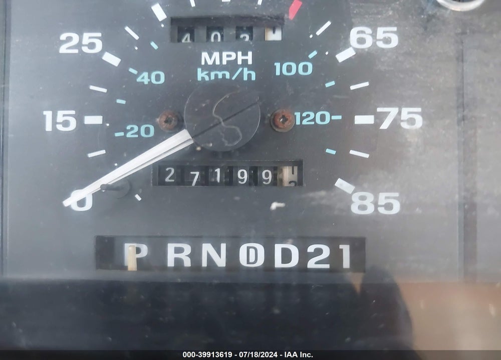 1993 FORD RANGER VIN: 1FTDR15X5PPA39414
