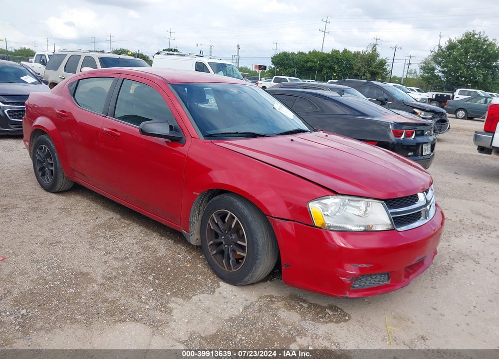 2013 DODGE AVENGER SE VIN: 1C3CDZAB8DN616404