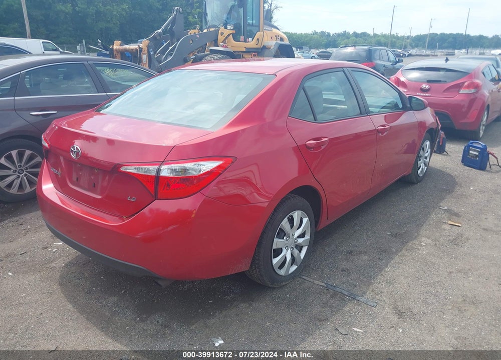2014 TOYOTA COROLLA LE VIN: 2T1BURHE7EC133787