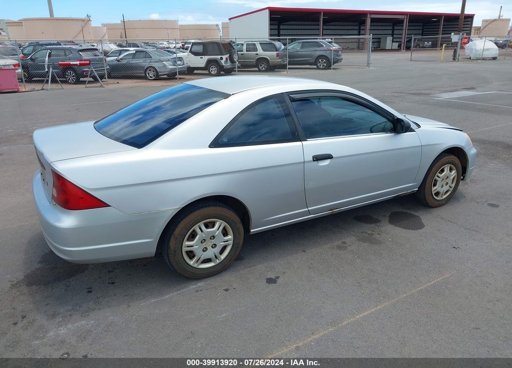 2001 HONDA CIVIC DX VIN: 1HGEM21251L084923