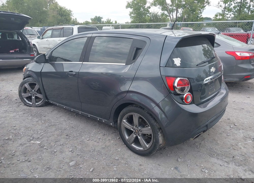 2013 CHEVROLET SONIC RS MANUAL VIN: 1G1JH6SB8D4231055
