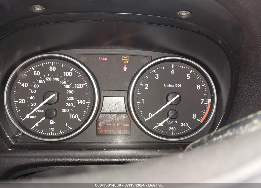 2012 BMW 335I VIN: WBAKG7C58CE802630
