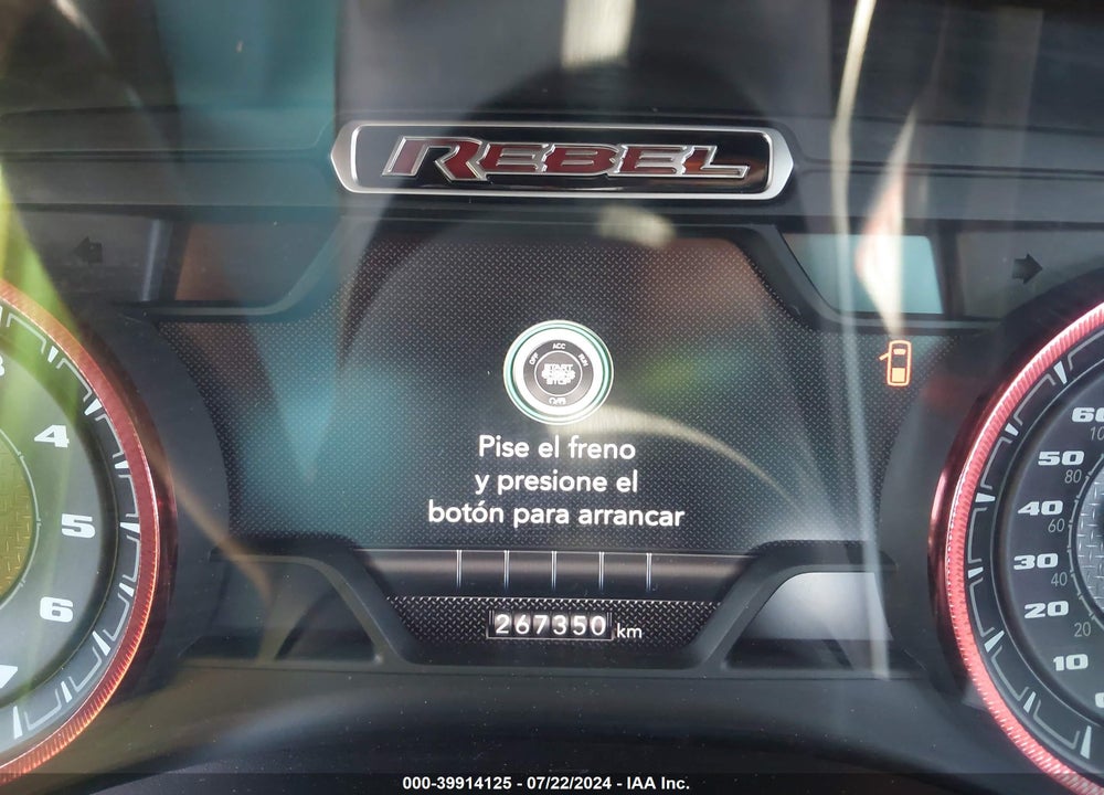 2019 RAM 1500 REBEL 4X4 5'7 BOX VIN: 1C6SRFLT6KN790375