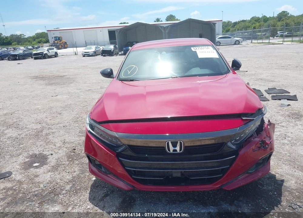 2021 HONDA ACCORD SPORT VIN: 1HGCV1F33MA082118