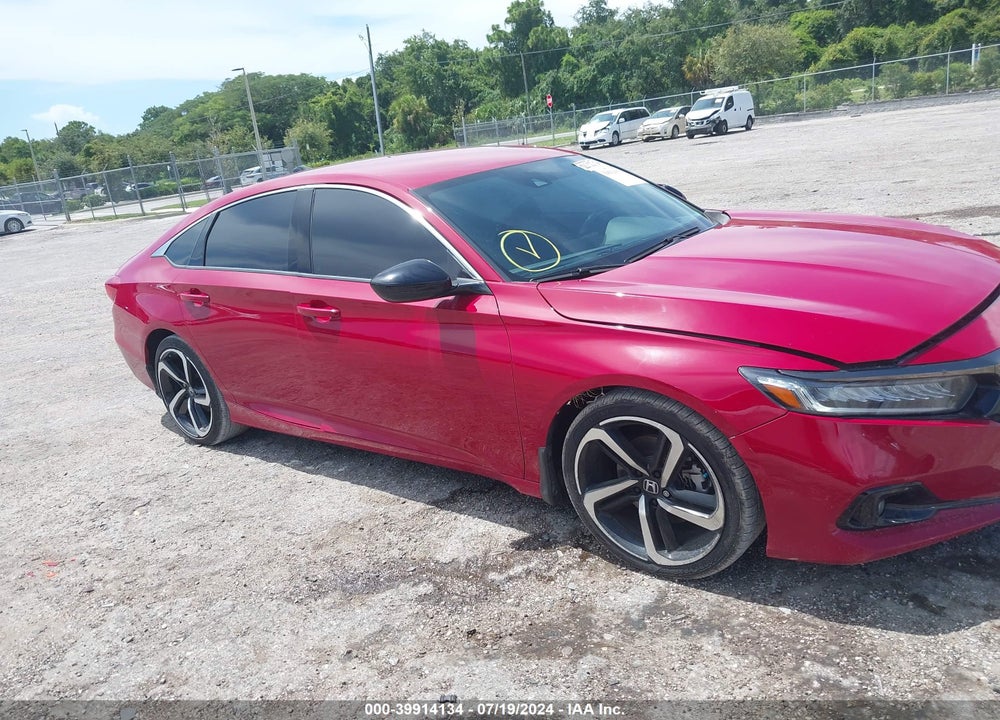 2021 HONDA ACCORD SPORT VIN: 1HGCV1F33MA082118