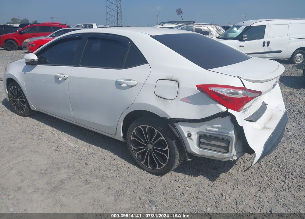 2014 TOYOTA COROLLA S PLUS VIN: 2T1BURHE6EC015164