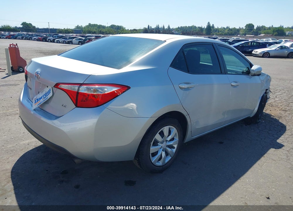 2014 TOYOTA COROLLA LE VIN: 2T1BURHE9EC032671