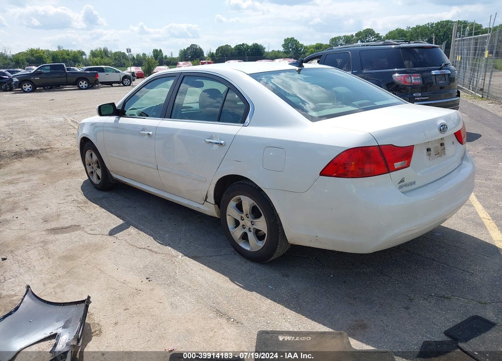 2009 KIA OPTIMA EX VIN: KNAGE228695291115