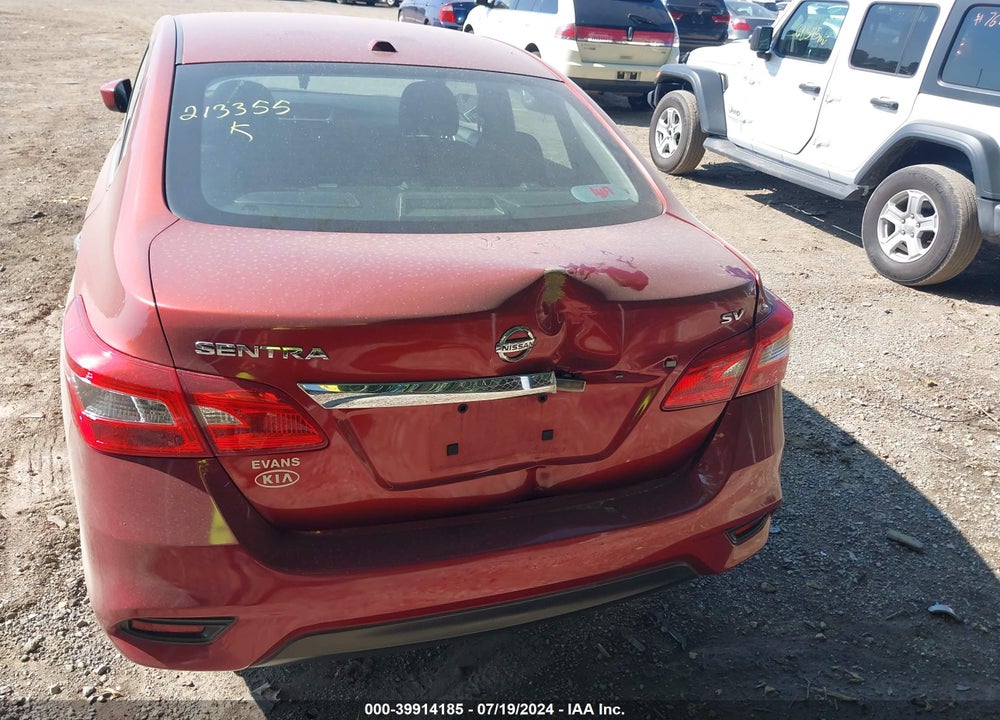 2017 NISSAN SENTRA SV VIN: 3N1AB7AP5HY213355