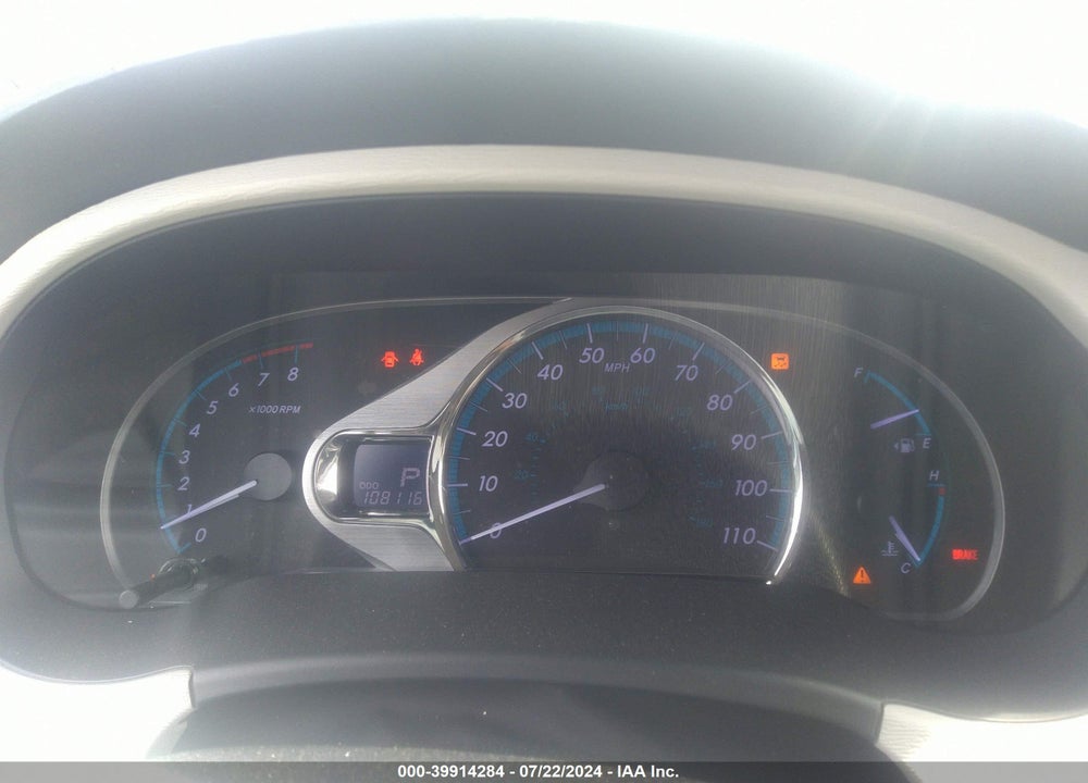 2013 TOYOTA SIENNA XLE 7 PASSENGER VIN: 5TDDK3DC5DS066449