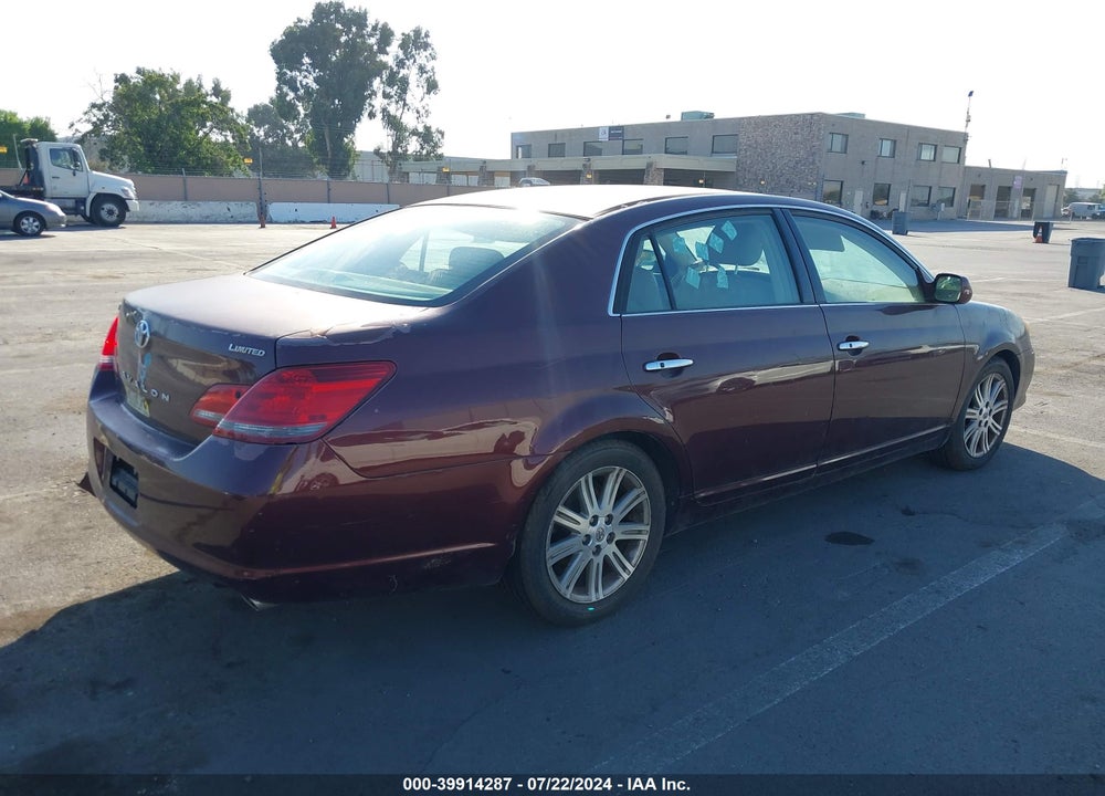 2008 TOYOTA AVALON LIMITED VIN: 4T1BK36B18U259237