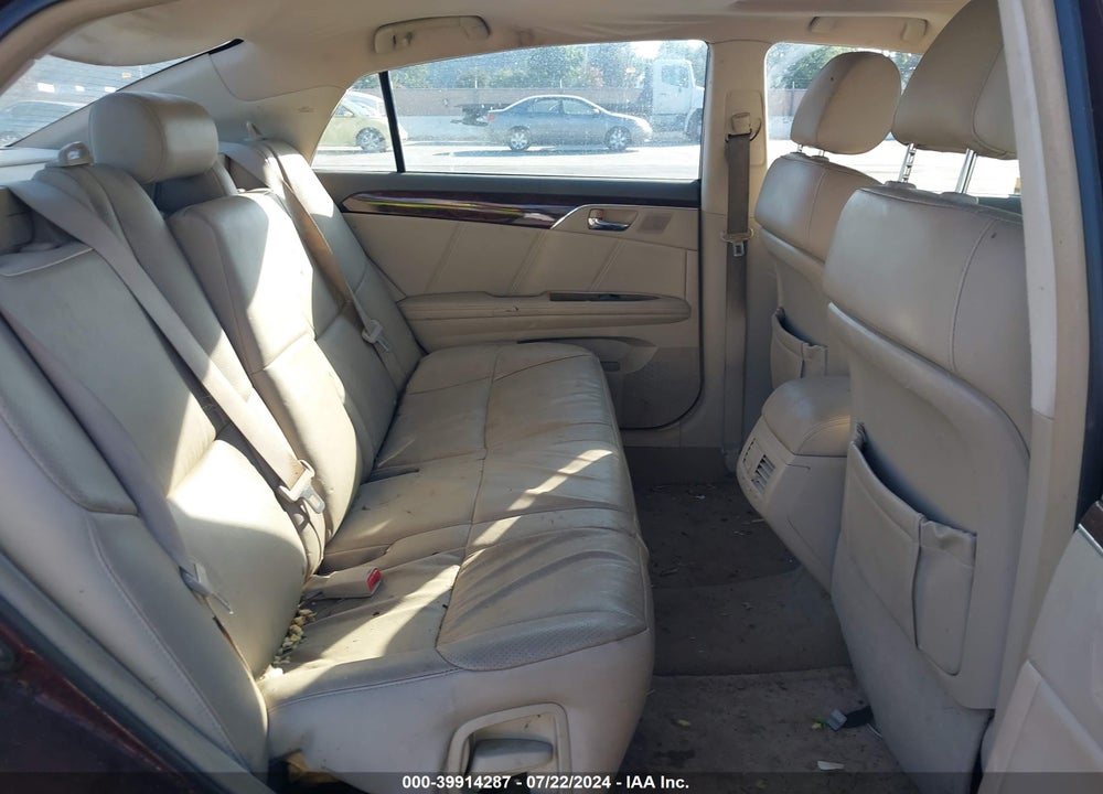 2008 TOYOTA AVALON LIMITED VIN: 4T1BK36B18U259237