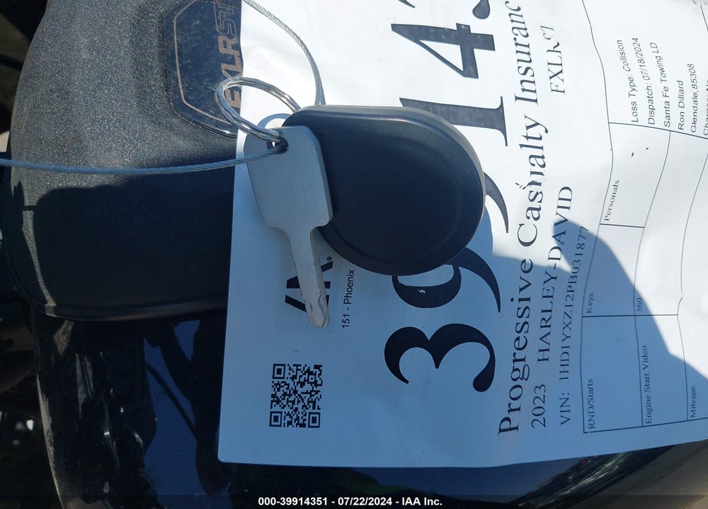 2023 HARLEY-DAVIDSON FXLRST VIN: 1HD1YXZ12PB031877