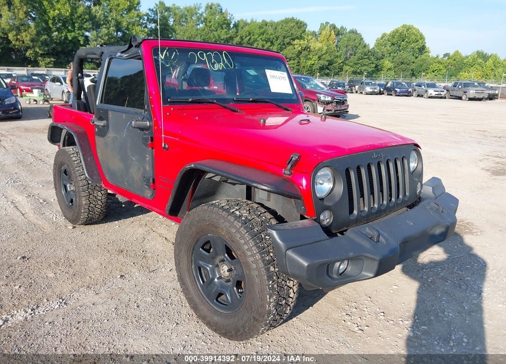 2016 JEEP WRANGLER SPORT VIN: 1C4AJWAG8GL258985