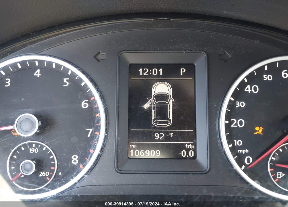 2013 VOLKSWAGEN TIGUAN SE VIN: WVGAV3AX5DW604614