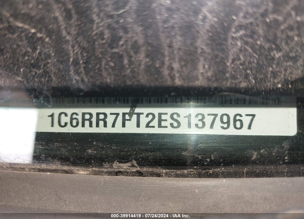 2014 RAM 1500 EXPRESS VIN: 1C6RR7FT2ES137967