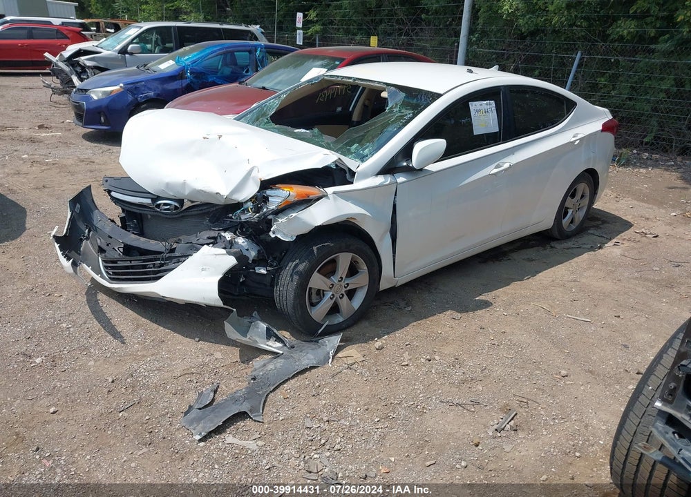2013 HYUNDAI ELANTRA GLS VIN: 5NPDH4AE0DH394409