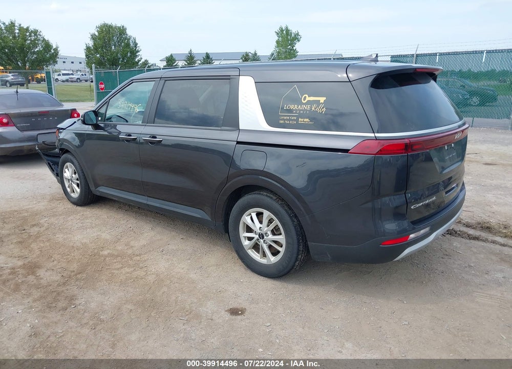 2022 KIA CARNIVAL MPV LX SEAT PACKAGE VIN: KNDNB4H38N6157821