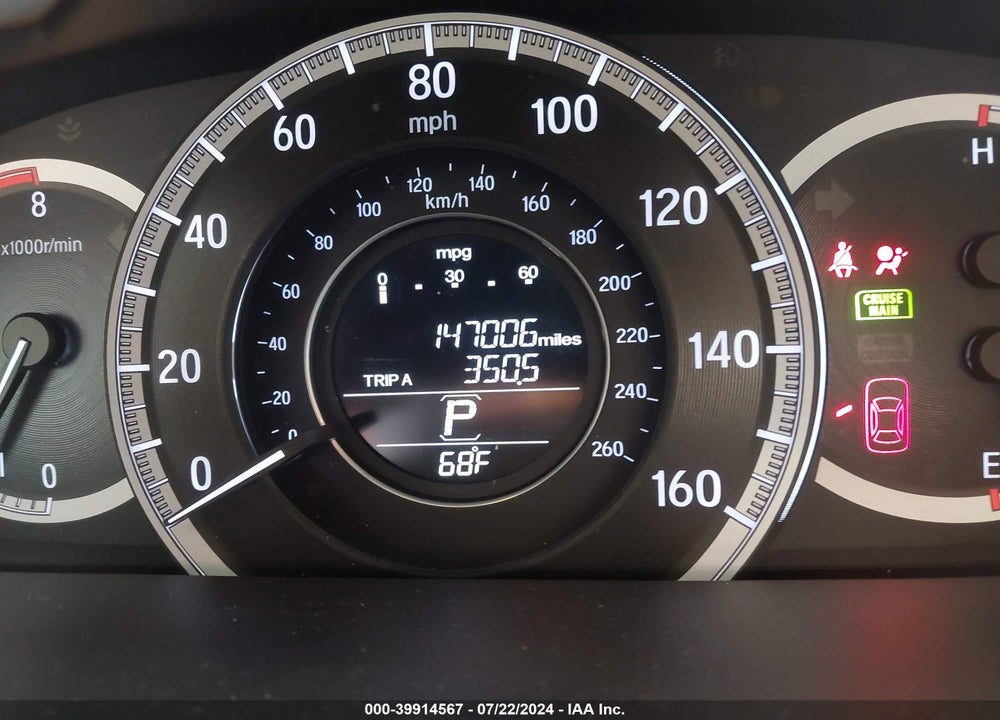 2017 HONDA ACCORD EX-L VIN: 1HGCR2F88HA066573
