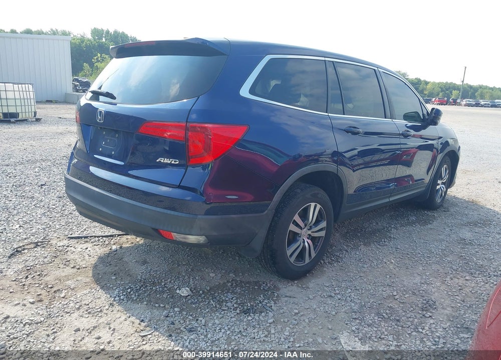 2017 HONDA PILOT EX-L VIN: 5FNYF6H5XHB069537
