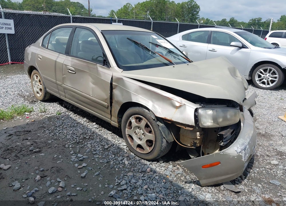 2002 HYUNDAI ELANTRA GLS VIN: KMHDN45D52U392745