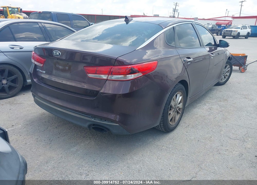 2016 KIA OPTIMA LX VIN: 5XXGT4L38GG106577