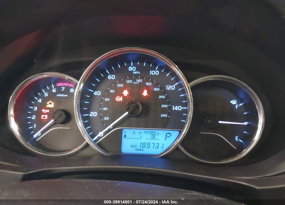 2014 TOYOTA COROLLA LE VIN: 5YFBURHE5EP089532