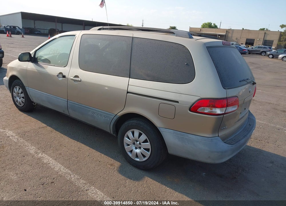 2001 TOYOTA SIENNA CE VIN: 4T3ZF19C21U333256