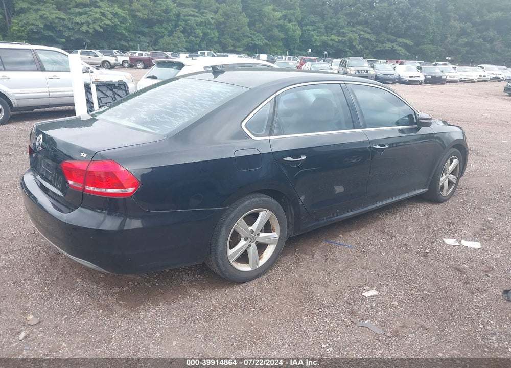 2012 VOLKSWAGEN PASSAT 2.5L SE VIN: 1VWBH7A36CC062487