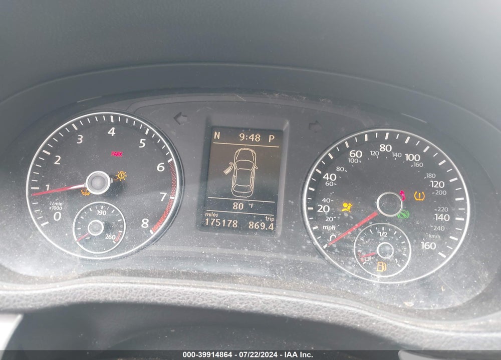 2012 VOLKSWAGEN PASSAT 2.5L SE VIN: 1VWBH7A36CC062487