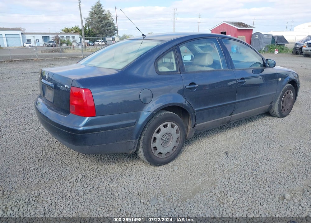 2000 VOLKSWAGEN PASSAT GLS V6 VIN: WVWMD23B6YP214069